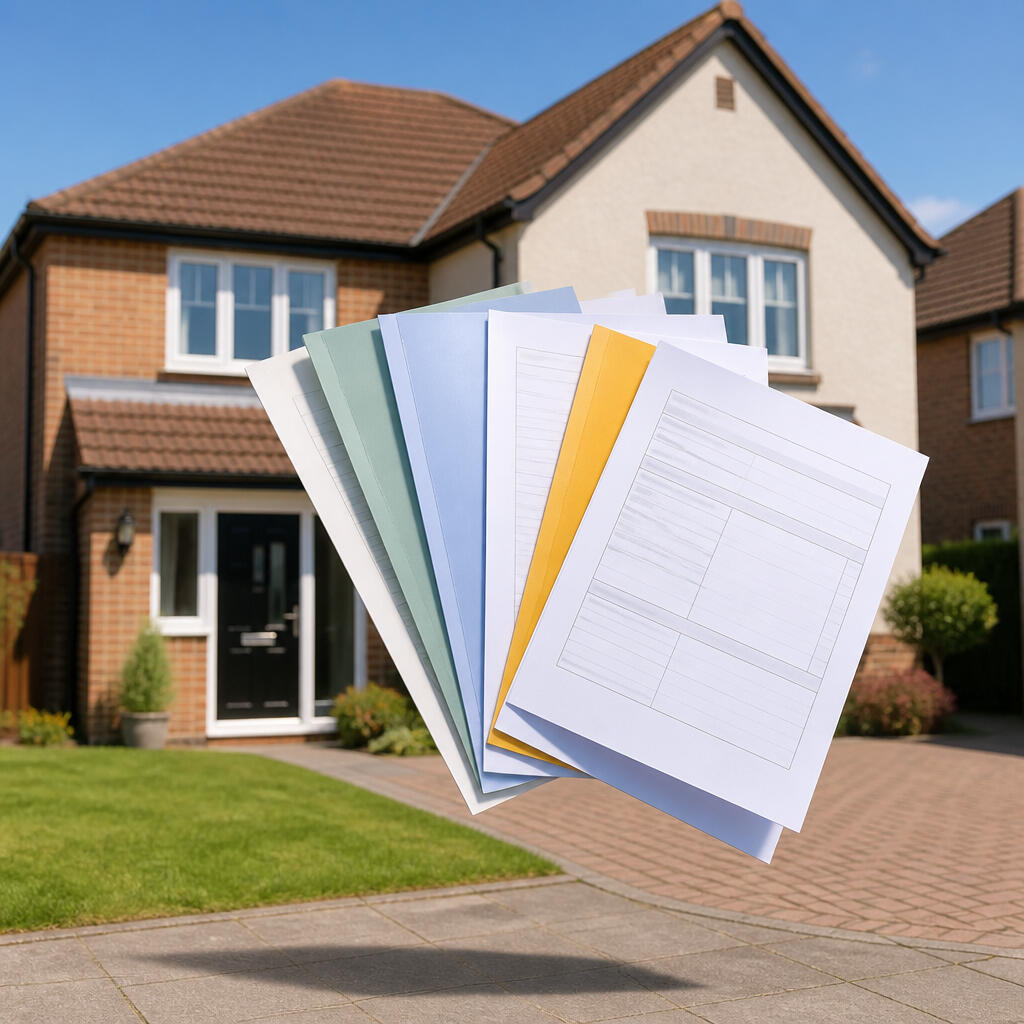 The Landlords Compliance Pack Landlord legal compliance pack documents in front of a residential house