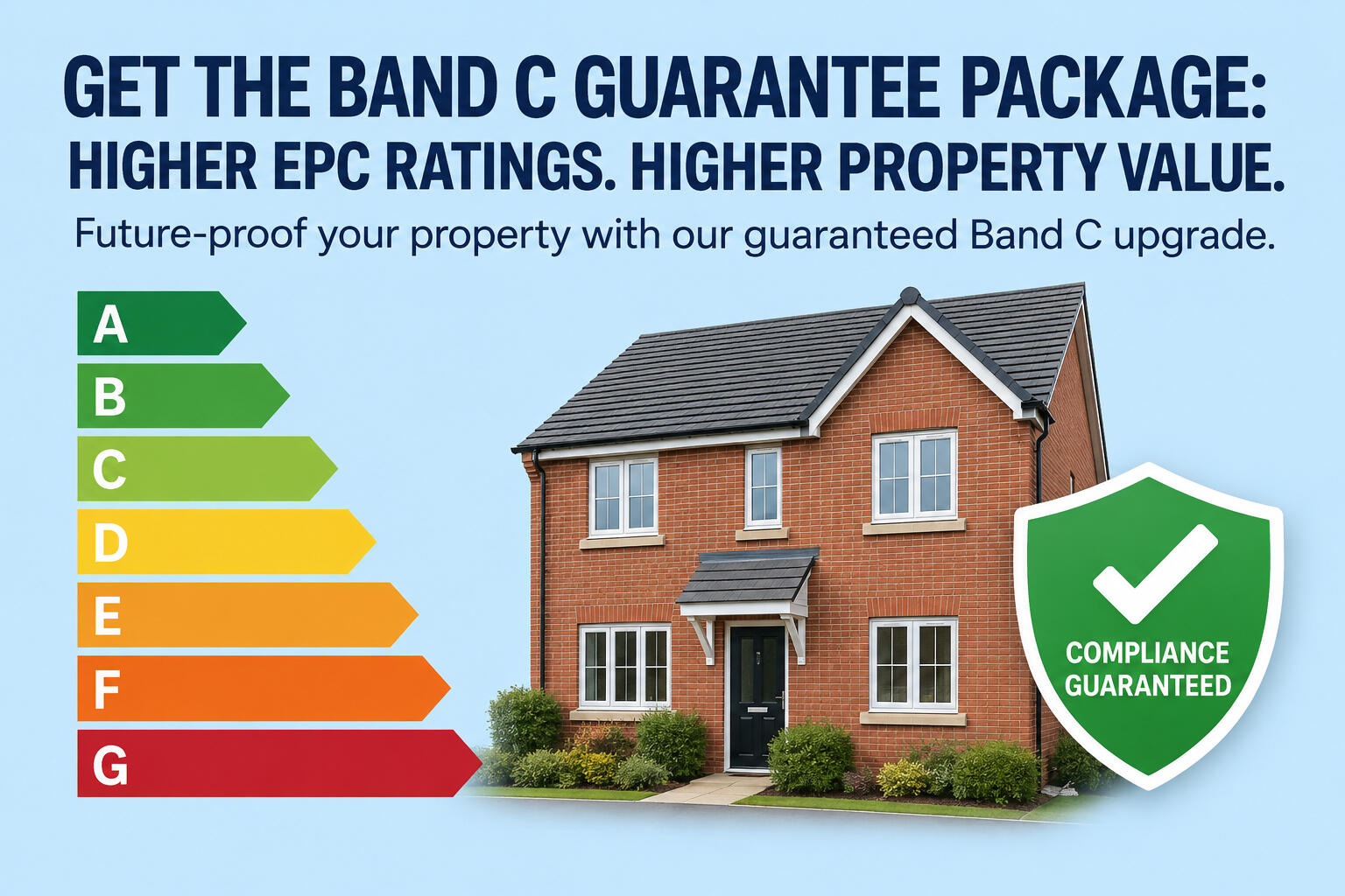 Landlord legal compliance pack documents in front of a residential house